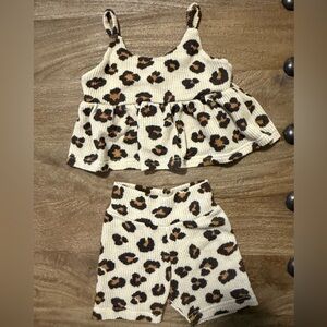 Leopard Print Toddler Outfit